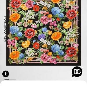 Dolce & Gabbana Floral-print silk twill foulard (90x90cm)